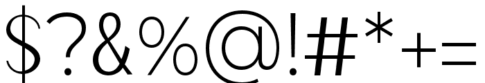 NAOMI-Medium Font OTHER CHARS