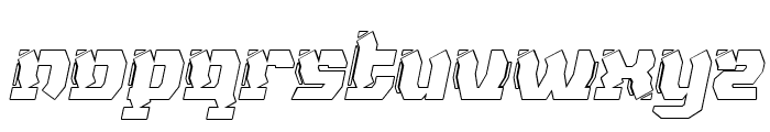 NAXMOS-OutlineItalic Font LOWERCASE