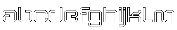 NCL Arsegzone Outline Font LOWERCASE