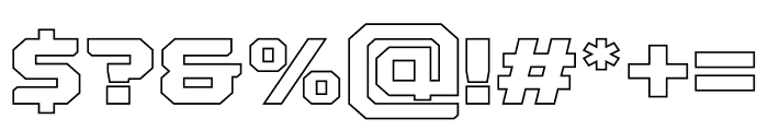 NCL Monster Beast Outline Font OTHER CHARS