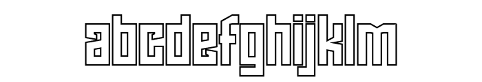 NCL Sebgorq Outline Font LOWERCASE