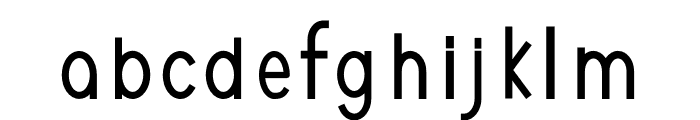 NEOGEO CONDENSED LIGHT Font LOWERCASE