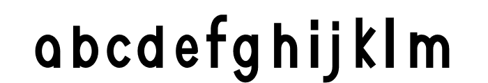 NEOGEO CONDENSED REGULAR Font LOWERCASE