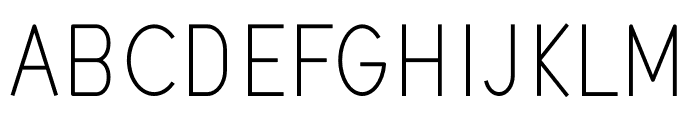 NEOGEO CONDENSED THIN Font UPPERCASE