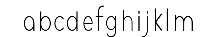 NEOGEO CONDENSED THIN Font LOWERCASE