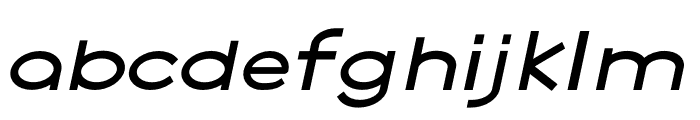 NEOGEO NORMAL REGULAR ITALIC Font LOWERCASE