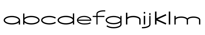 NEOGEO WIDE LIGHT Font LOWERCASE