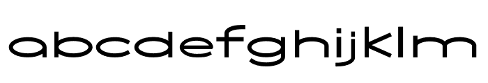 NEOGEO WIDE REGULAR Font LOWERCASE