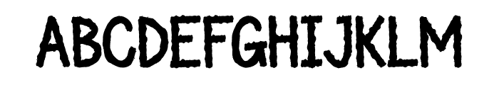 NGERUI GHOST Font UPPERCASE