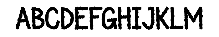 NGERUI GHOST Font LOWERCASE