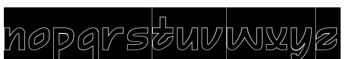 NICE AIR-Hollow Inverse Font LOWERCASE