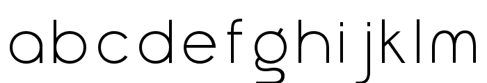 NICKO ExtraLight Font LOWERCASE