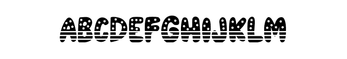 NN 4th Of July Font LOWERCASE