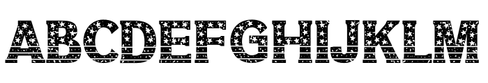 NN America Grunge Font UPPERCASE