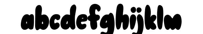 NN Awesome Bubble Bold Font LOWERCASE