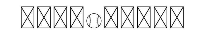 NN Baseball Font OTHER CHARS