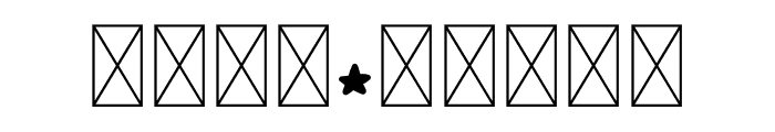 NN Bone Stars Font OTHER CHARS