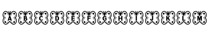 NN Butterfly Font UPPERCASE