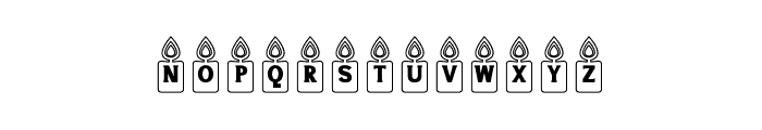 NN Candle Font UPPERCASE
