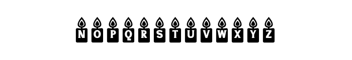 NN Candle Font LOWERCASE