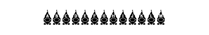 NN Christmas Gnomes Font LOWERCASE