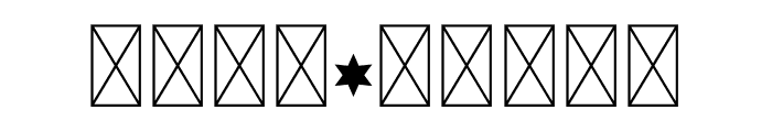 NN Christmas Star Font OTHER CHARS