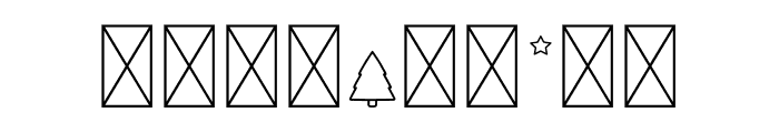 NN Christmas Tree DP Font OTHER CHARS
