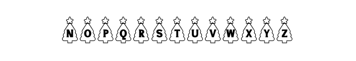 NN Christmas Tree2 Font UPPERCASE