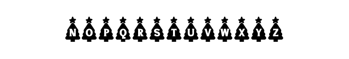 NN Christmas Tree2 Font LOWERCASE