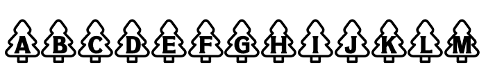 NN Christmas Tree3 Font LOWERCASE