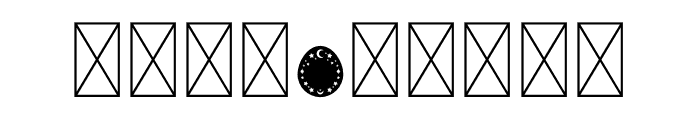 NN Easter Egg Moon Font OTHER CHARS