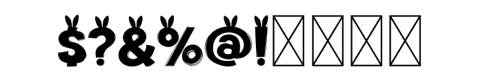 NN-EasterBlueBunny Font OTHER CHARS