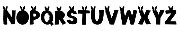 NN-EasterBlueBunny Font UPPERCASE
