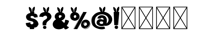 NN-EasterYellowBunny Font OTHER CHARS