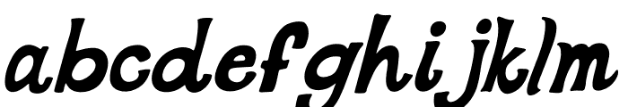 NN Fettuccine Italic Font LOWERCASE