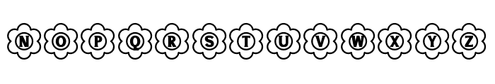 NN Flower Monogram Font UPPERCASE