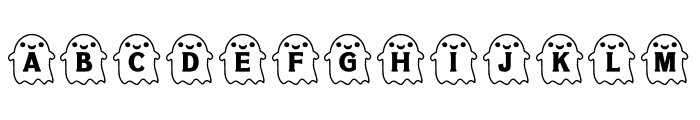 NN Halloween Ghost Font UPPERCASE