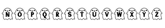 NN Halloween Ghost Font UPPERCASE