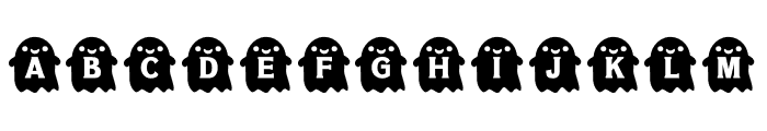 NN Halloween Ghost Font LOWERCASE