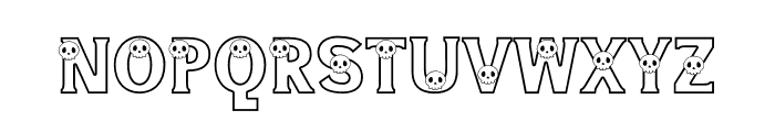 NN Halloween Skull2 Font UPPERCASE