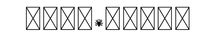 NN Halloween Spider Font OTHER CHARS