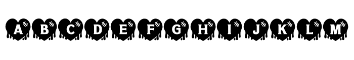 NN Heart Blood Font LOWERCASE