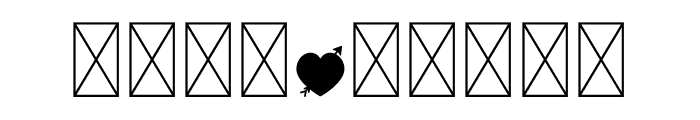 NN Heart Cupid Font OTHER CHARS