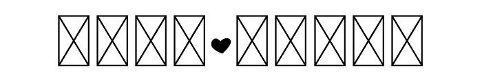 NN Heart Font OTHER CHARS