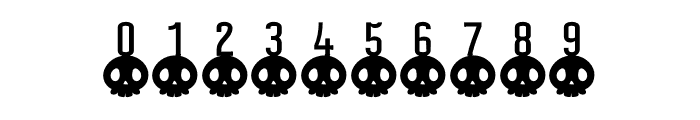 NN Skull Display Font OTHER CHARS