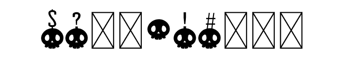 NN Skull Display Font OTHER CHARS