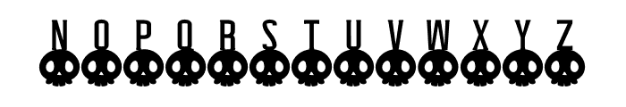 NN Skull Display Font UPPERCASE