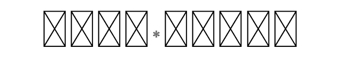 NN Snowflake Font OTHER CHARS