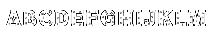 NN Snowflake Font UPPERCASE
