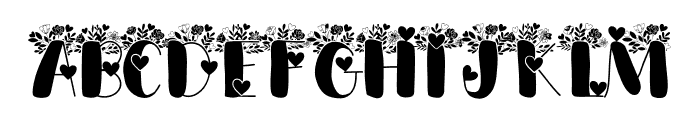 NN-SweetheartBlooms Bold Font UPPERCASE